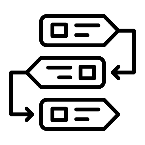 Document workflow icon.