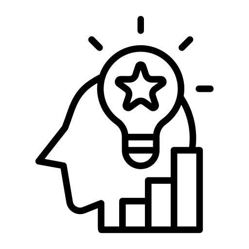 Expertise and growth icon.