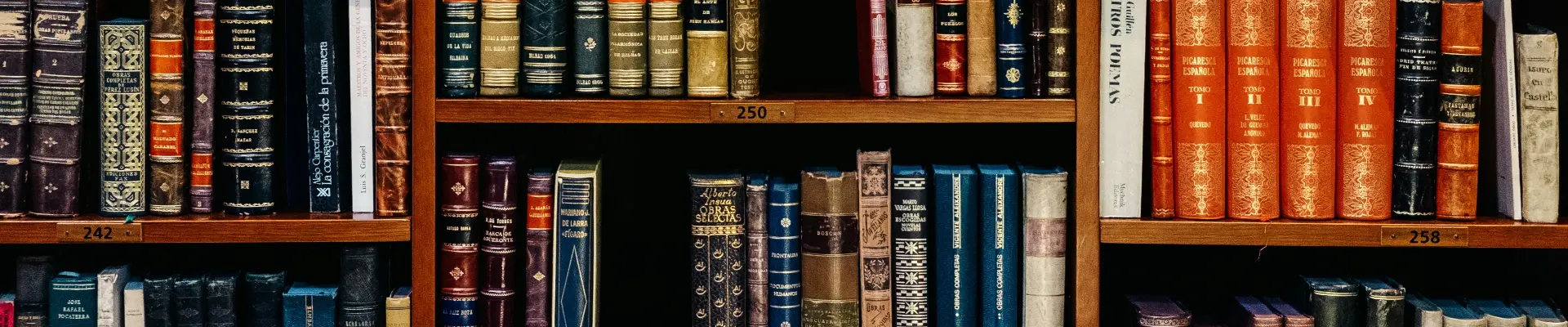 Legal library bookshelf.