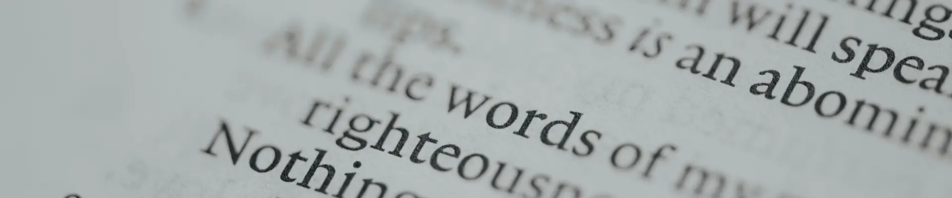 Close-up of printed document text.